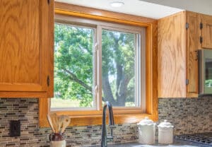 slider window above kitchen sink